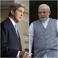 John Kerry meets Narendra Modi in Delhi