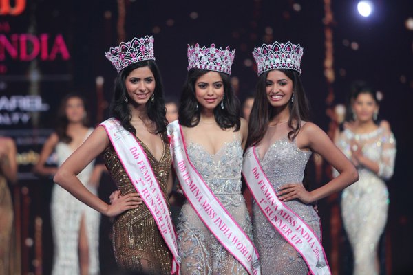 Delhi girl Priyadarshini Chatterjee crowned Miss India World