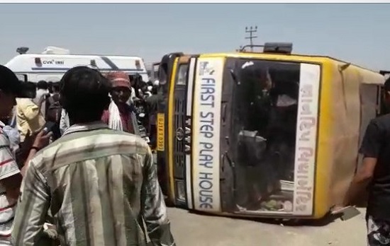 amreli school bus accident