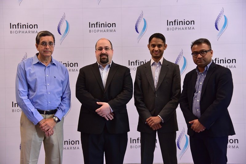 Infinion Biofarm team at a press conference