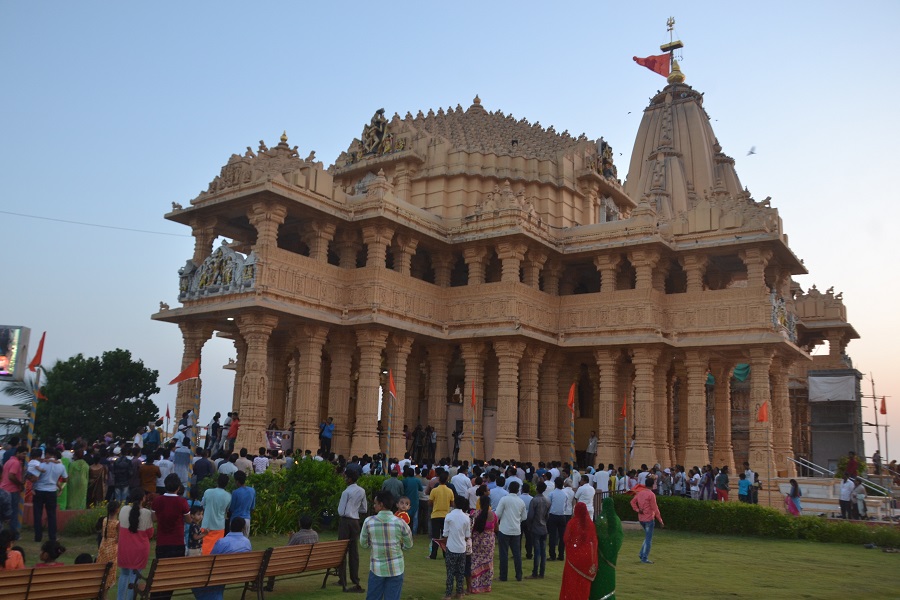 somnath temple special flag worship ceremony