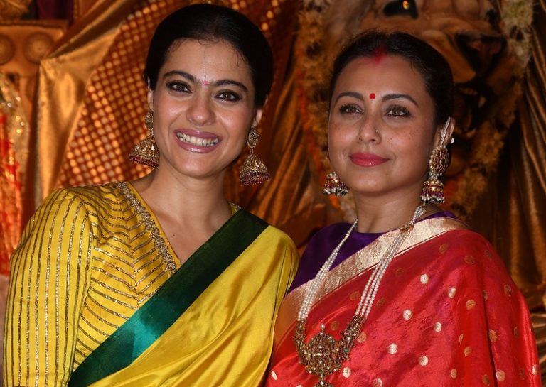 Rani Mukherjee And Kajol At Durga Puja In Mumbai